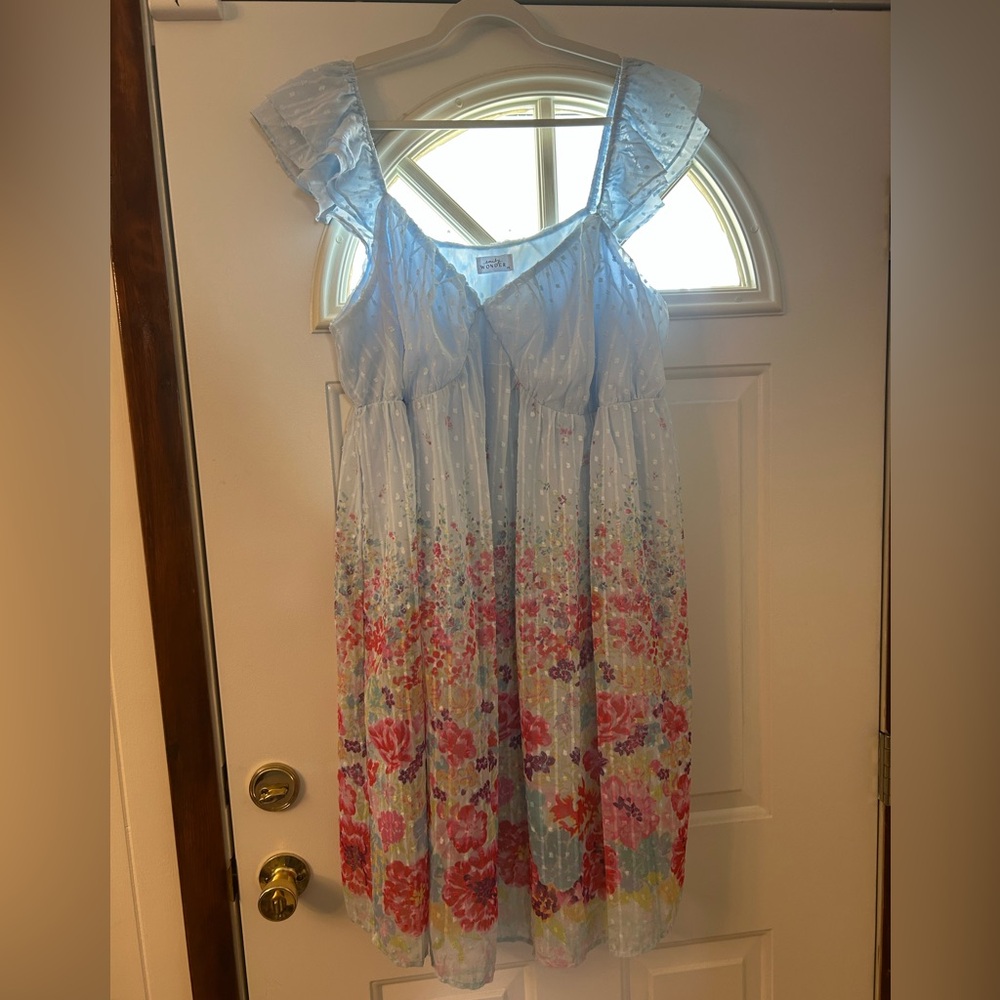 Women’s Emily Wonder ruffle tank babydoll dress - 1x fits more like 2-3X